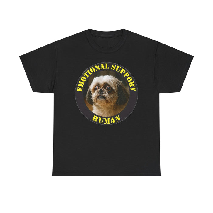 Emotional Support Human T‑Shirt — Cute Shih Tzu Pet Therapy Tee