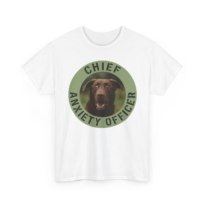 Chief Anxiety Officer T-Shirt — Funny Dog Graphic Tee