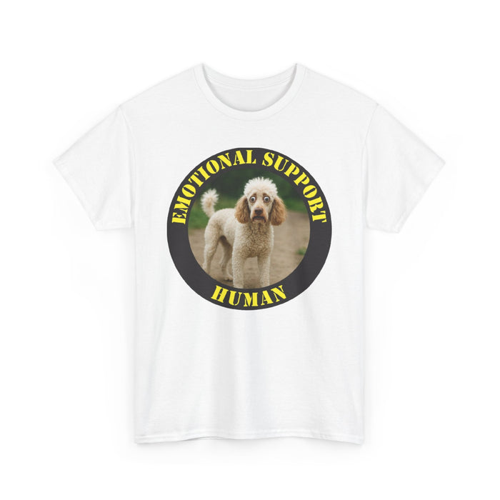 Emotional Support Human T-Shirt — Cute Poodle Pet Lover Tee