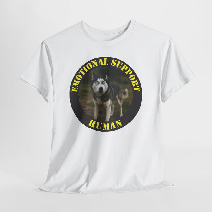 Emotional Support Human T‑Shirt — Funny Dog Support Shirt