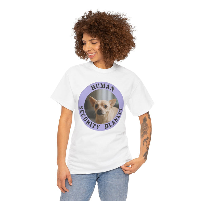 T-Shirt — "Human Security Blanket" Cute Chihuahua Graphic Tee