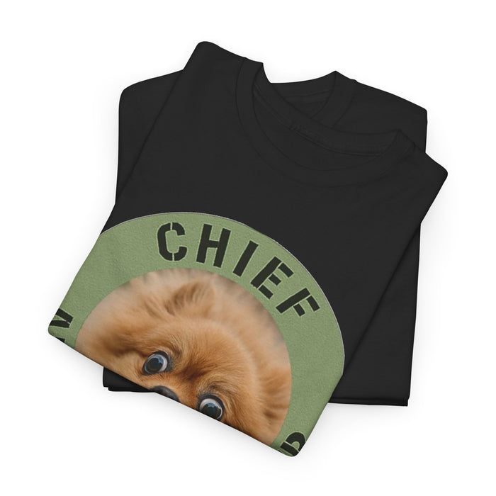 Chief Anxiety Officer Tee — Funny Pomeranian Graphic T-Shirt