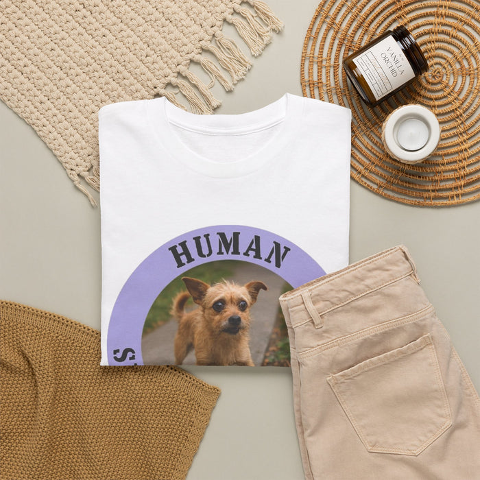 Human Security Blanket T-Shirt — Cute Dog Graphic Tee