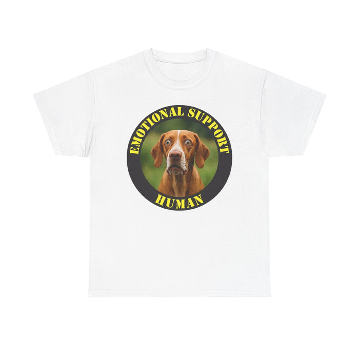 Dog Emotional Support Human T‑Shirt — Funny Pet Lover Tee