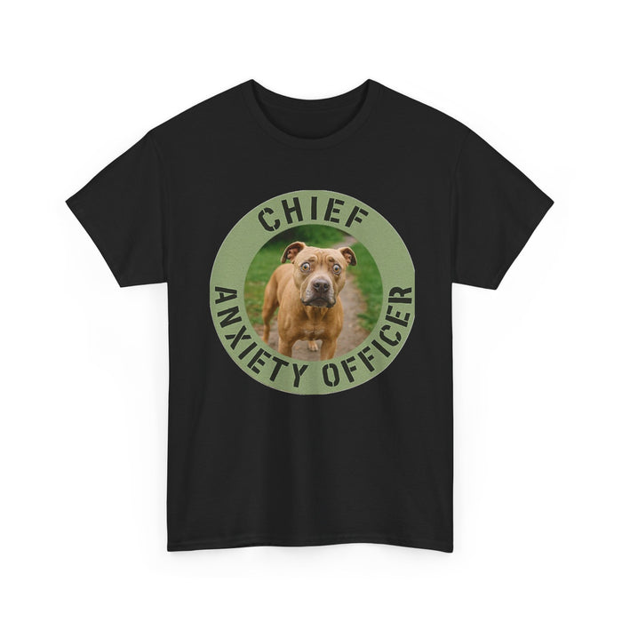 Chief Anxiety Officer T-Shirt — Funny Dog Graphic Tee