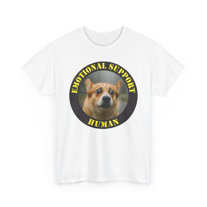 T-Shirt — "Emotional Support Human" Corgi Graphic Tee