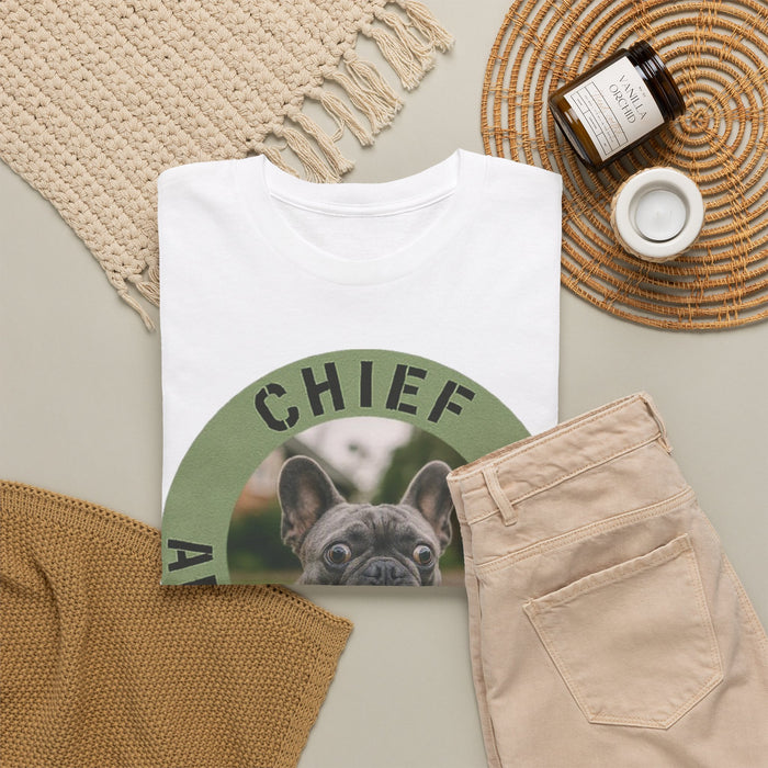 Chief Anxiety Officer Dog T-Shirt — Funny French Bulldog Tee for Dog Lovers