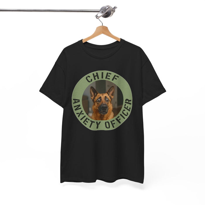 Chief Anxiety Officer Tee — Funny German Shepherd Dog Shirt