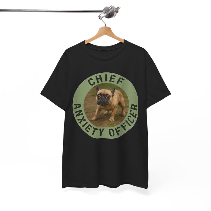 Chief Anxiety Officer T-Shirt — Funny Pug Dog Graphic Tee
