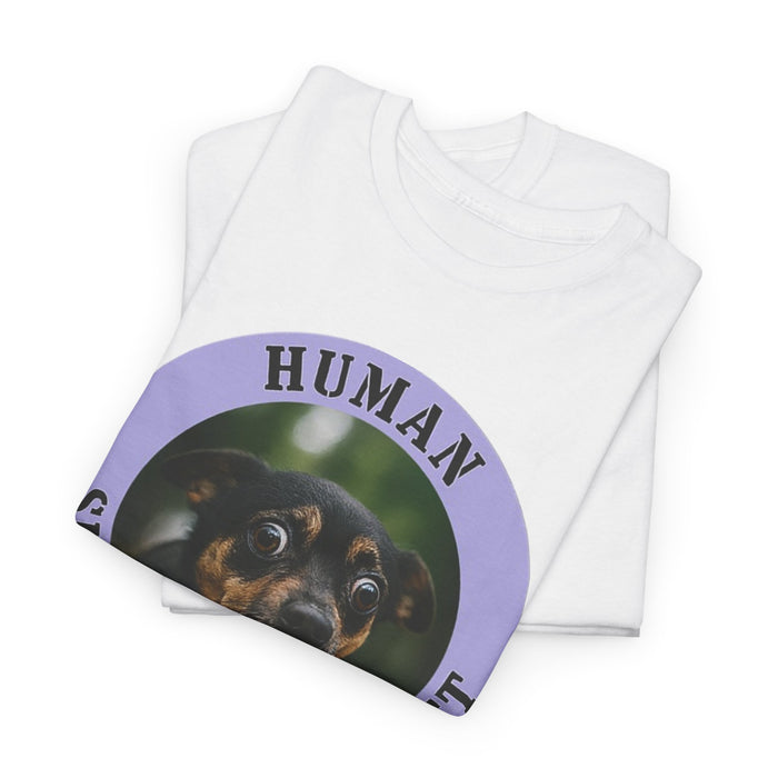 Human Security Blanket T-Shirt — Cute Dog Graphic Tee for Dog Lovers
