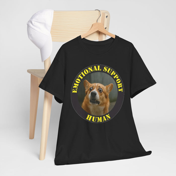 Emotional Support Human T‑Shirt — Funny Dog Meme Tee