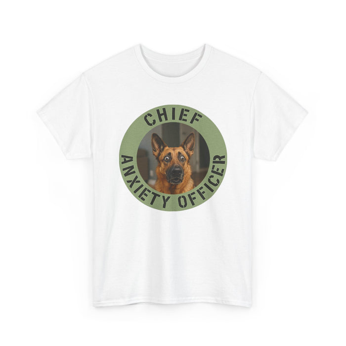 Chief Anxiety Officer Tee — Funny German Shepherd Dog Shirt