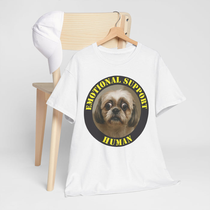 T-Shirt — "Emotional Support Human" Cute Dog Graphic Tee