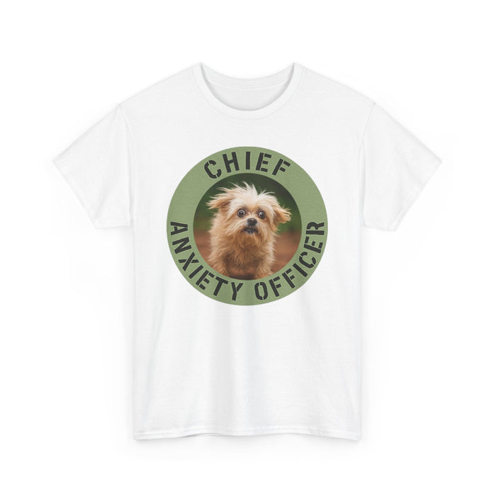 Chief Anxiety Officer T-Shirt — Cute Dog Graphic Tee