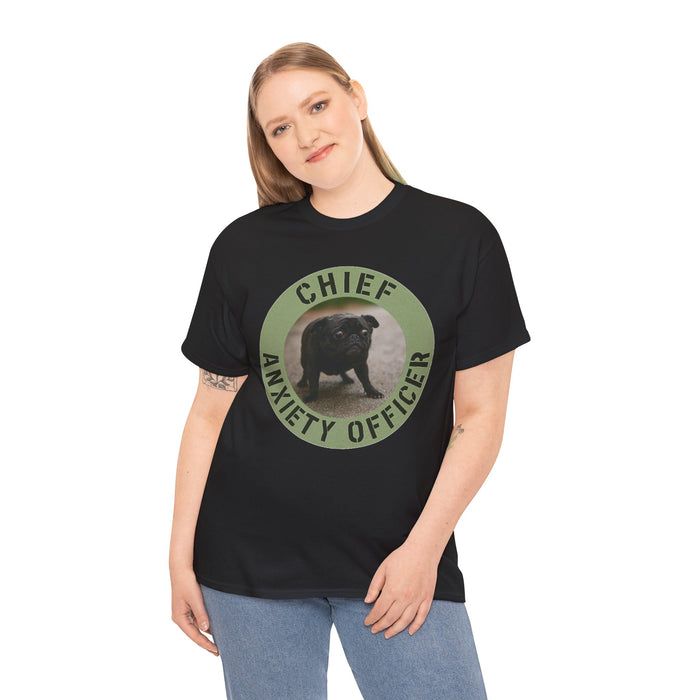 Chief Anxiety Officer T-Shirt — Funny Dog Graphic Tee
