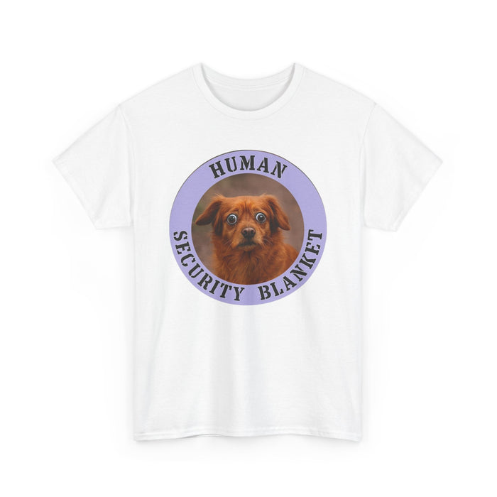 Dog Lover T‑Shirt – 'Human Security Blanket' Cute Puppy Graphic Tee