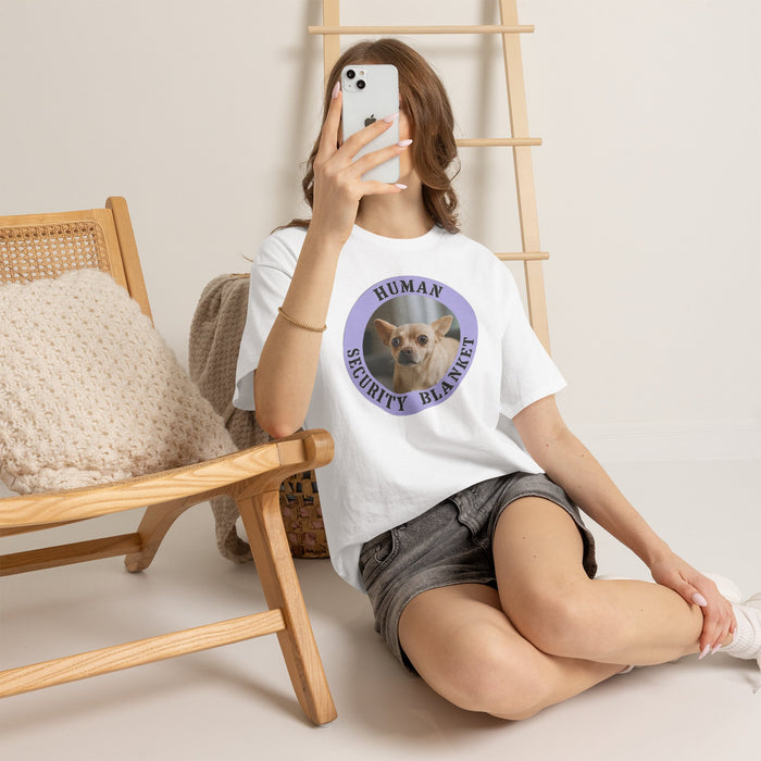 T-Shirt — "Human Security Blanket" Cute Chihuahua Graphic Tee