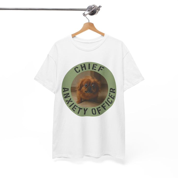 Chief Anxiety Officer T-Shirt — Cute Pekingese Dog Graphic Tee