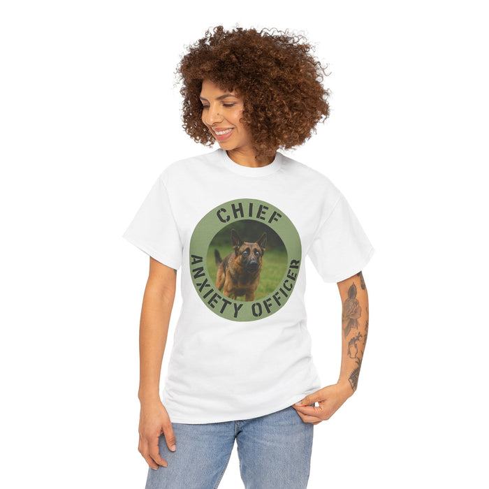 Chief Anxiety Officer T-Shirt — Funny Dog Anxiety Graphic Tee