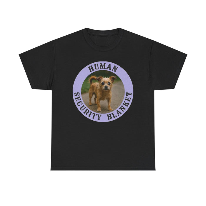 Human Security Blanket T-Shirt — Cute Puppy Graphic Tee