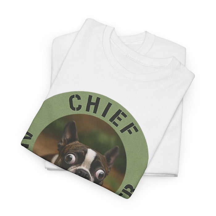 Chief Anxiety Officer Dog T-Shirt – Funny Pet Anxiety Tee