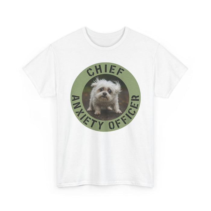 Chief Anxiety Officer T-Shirt — Funny Dog Anxiety Officer Tee