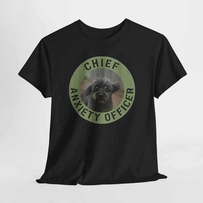 Chief Anxiety Officer T-Shirt — Funny Dog Anxiety Officer Tee