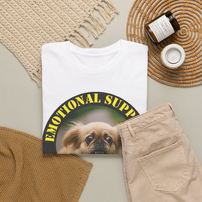 Emotional Support Human T-Shirt — Funny Pomeranian Pet Lover Tee