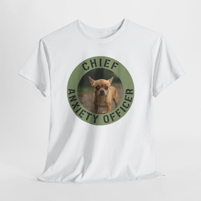 Chief Anxiety Officer T-Shirt — Funny Dog Graphic Tee