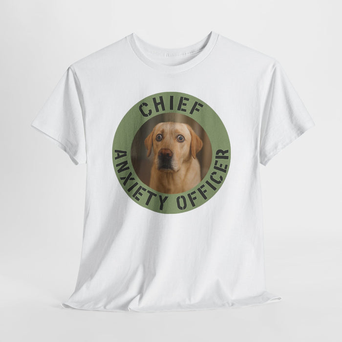 Chief Anxiety Officer Dog T-Shirt — Funny Pet Lover Tee