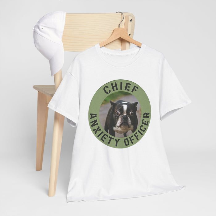 Chief Anxiety Officer Dog T-Shirt — Funny Pet Lover Tee