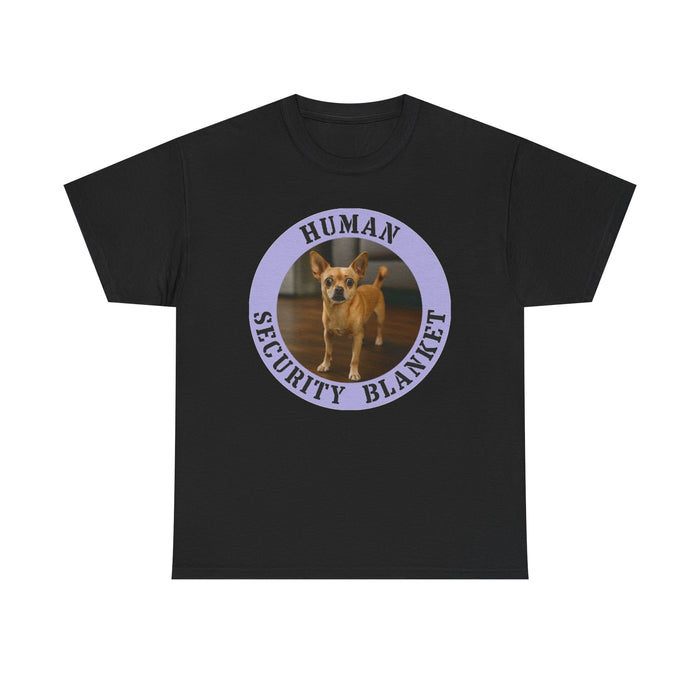Dog Lover Tee — "Human Security Blanket" Funny Rescue Pup Shirt