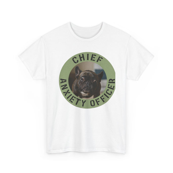 Chief Anxiety Officer T-Shirt — Funny Dog Graphic Tee