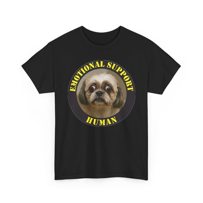 T-Shirt — "Emotional Support Human" Cute Dog Graphic Tee
