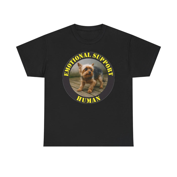 Emotional Support Human Tee — Cute Dog Photo Graphic T-Shirt