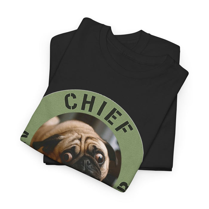 Chief Anxiety Officer T-Shirt — Funny Pug Dog Graphic Tee