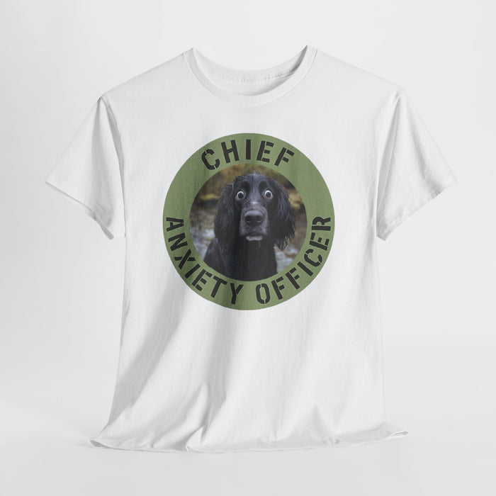 Spaniel Chief Anxiety Officer Dog T-Shirt – Funny Pet Rescue Gift