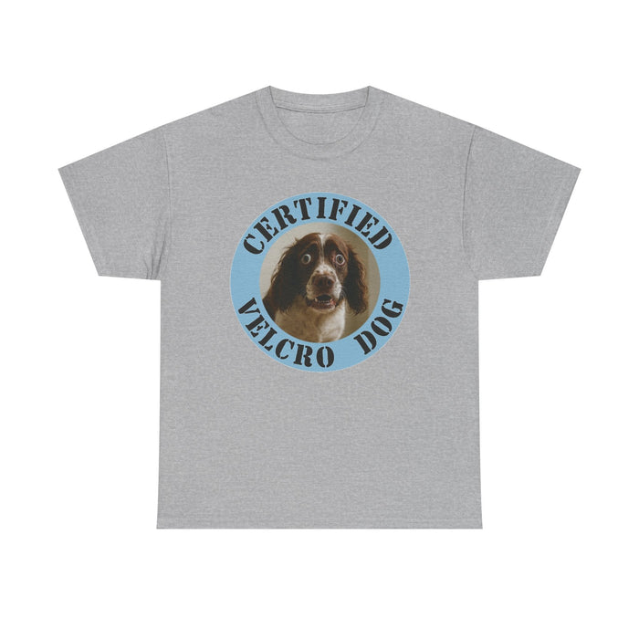 Certified Velcro Dog T-Shirt – Funny Vintage Pet Tee for Dog Lovers