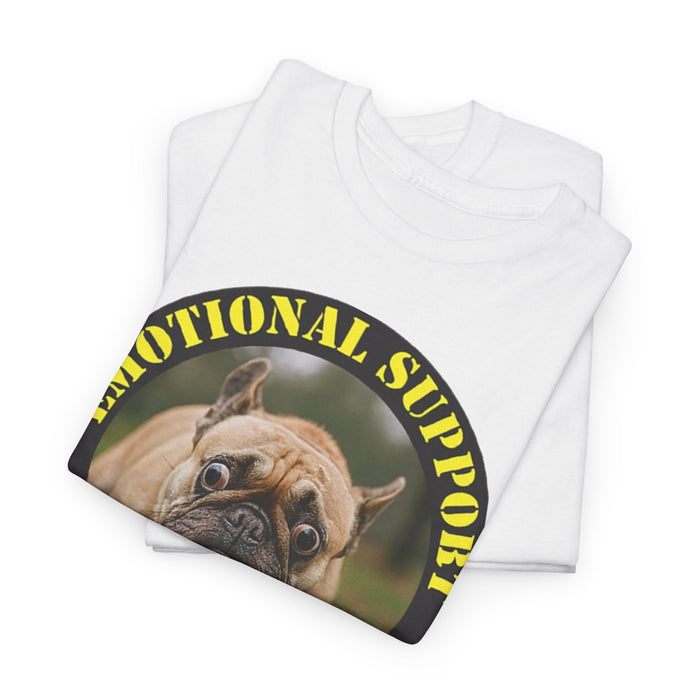 Emotional Support Human Tee — Cute Pug Graphic Dog Lover Shirt