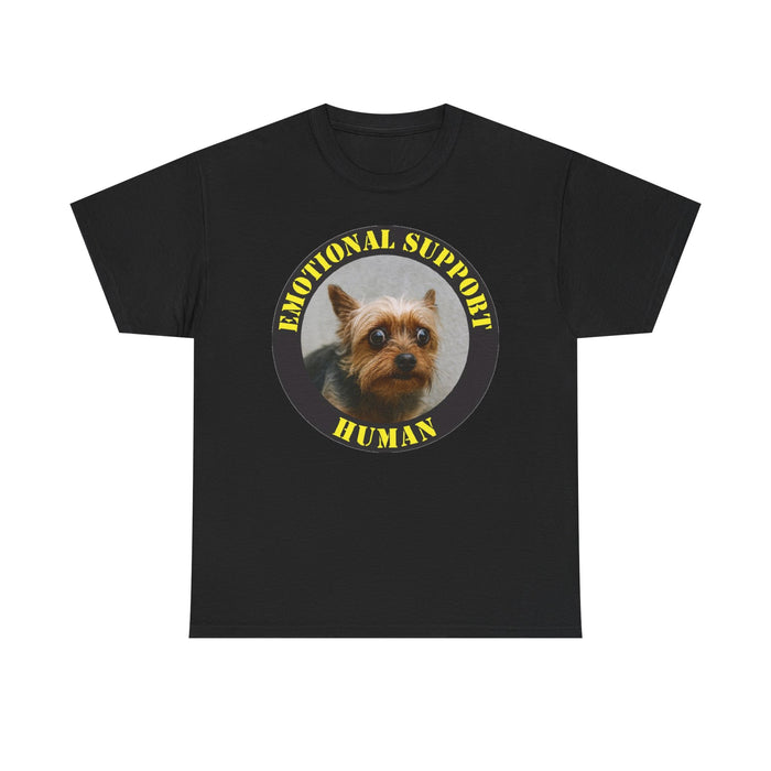 Emotional Support Human T-Shirt – Cute Yorkie Pet Shirt for Dog Lovers
