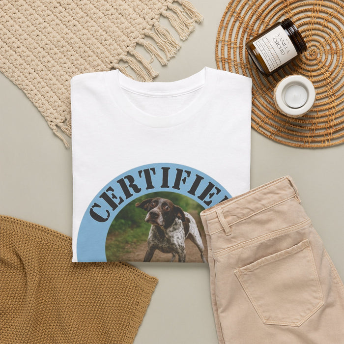 Certified Velcro Dog T‑Shirt — Funny Dog Lover Tee