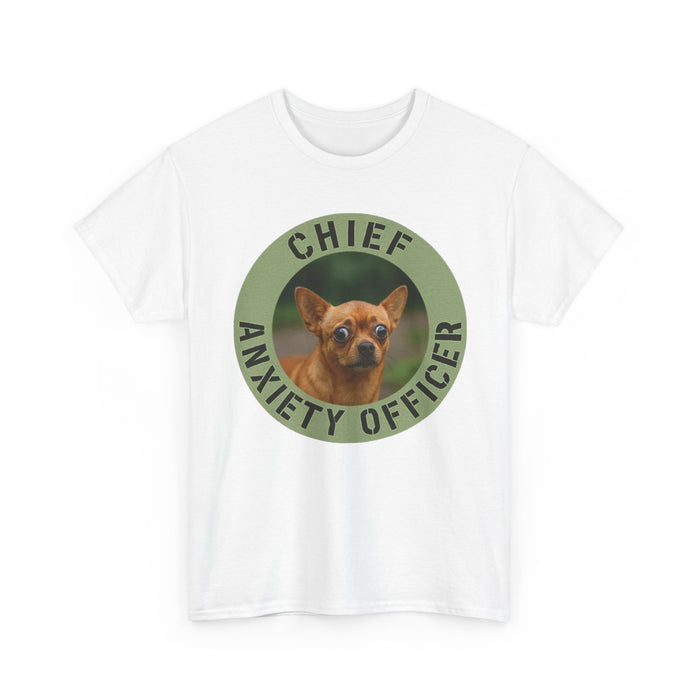 Chief Anxiety Officer T-Shirt — Funny Dog Graphic Tee