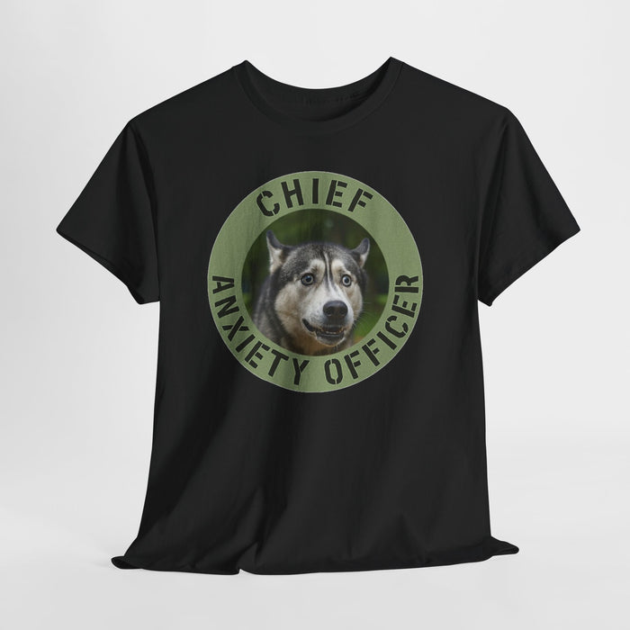 Chief Anxiety Officer T-Shirt — Funny Dog Graphic Tee