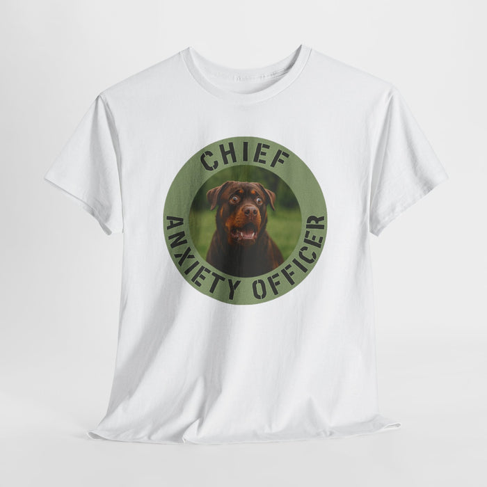 Chief Anxiety Officer Dog T-Shirt – Funny Pet Lover Tee