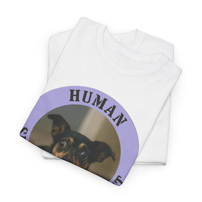 Human Security Blanket T-Shirt — Cute Dog Photo Tee