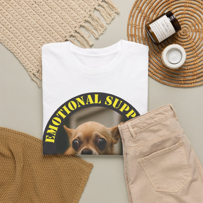 Emotional Support Human T-Shirt — Cute Chihuahua Photo Tee