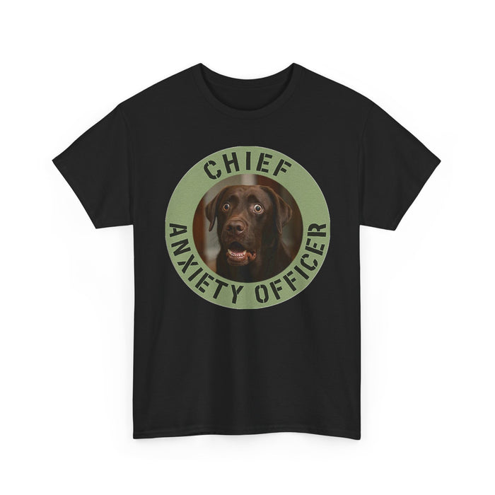 Chief Anxiety Officer Dog T‑Shirt – Funny Pet Lover Tee