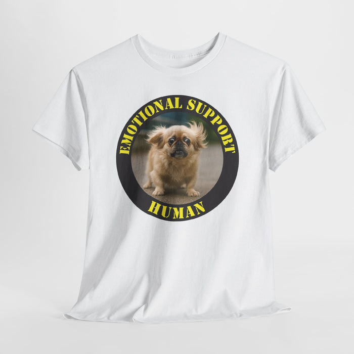 Emotional Support Human T-Shirt — Funny Rescue Dog Tee for Pet Lovers
