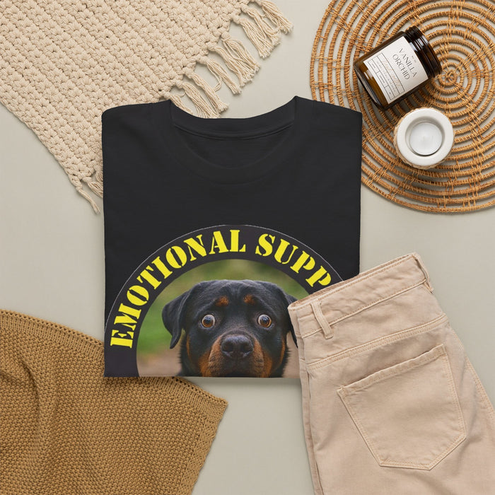 Emotional Support Human T-Shirt — Rottweiler Pet Therapy Tee