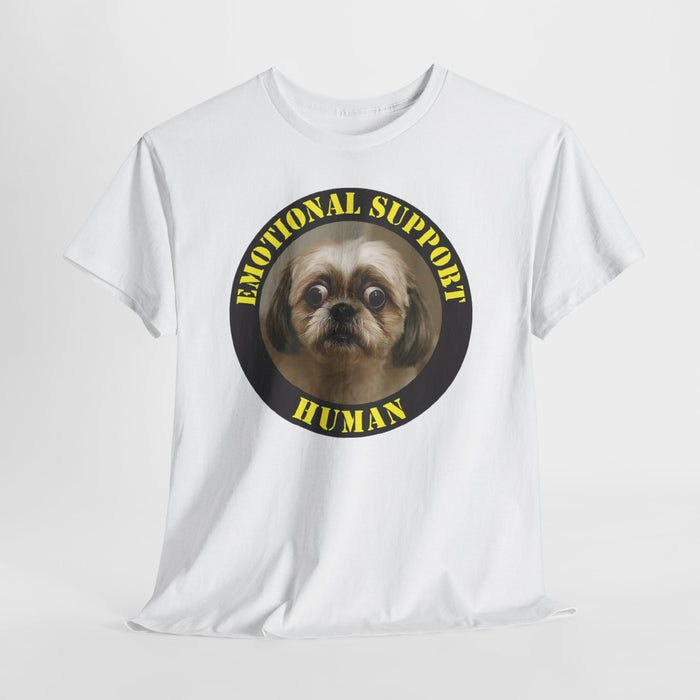 T-Shirt — "Emotional Support Human" Cute Dog Graphic Tee